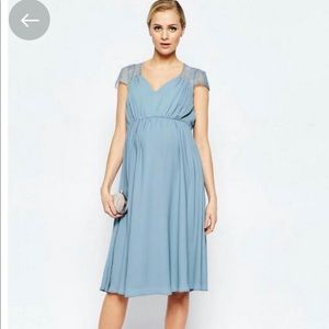 NWT| asos | Maternity Blue Gown